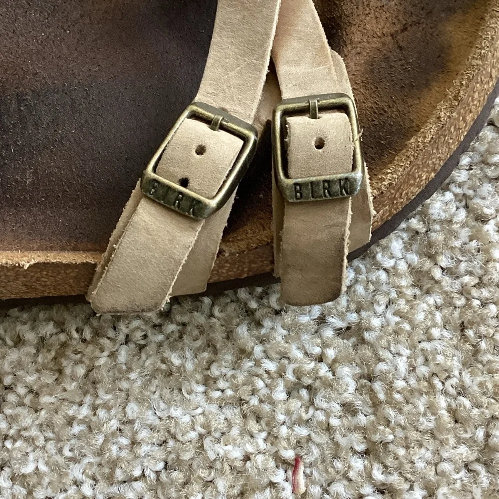 Birkenstock Women's Tan Triple-Strap Sandals